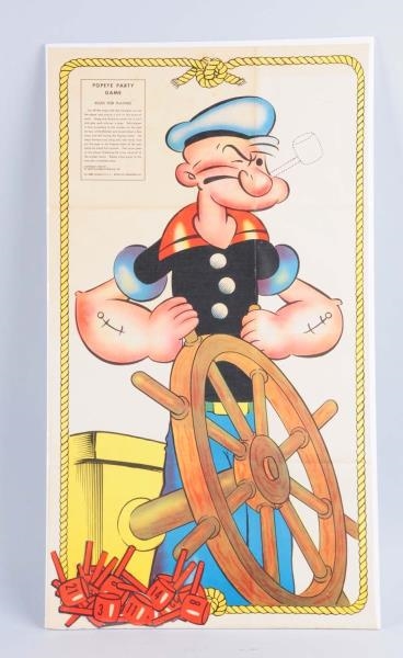 1940 POPEYE PARTY GAME TARGET.                    