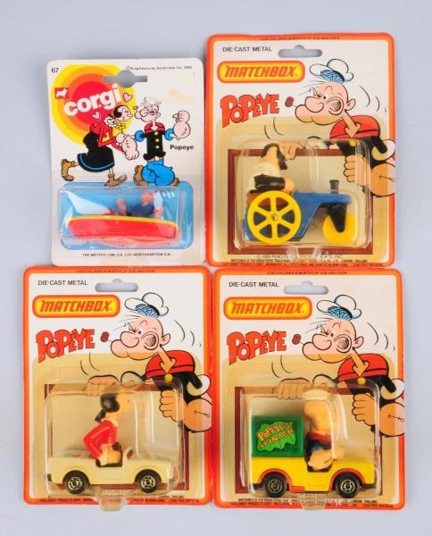LOT OF 4: POPEYE CHARACTER CARS.                  
