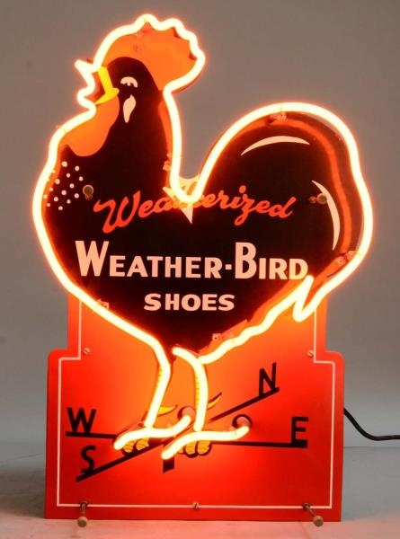 WEATHER BIRD SHOES NEON ADVERTISING SIGN          
