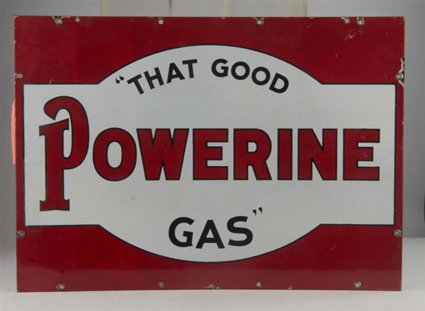 POWERINE GAS PORCELAIN SIGN                       