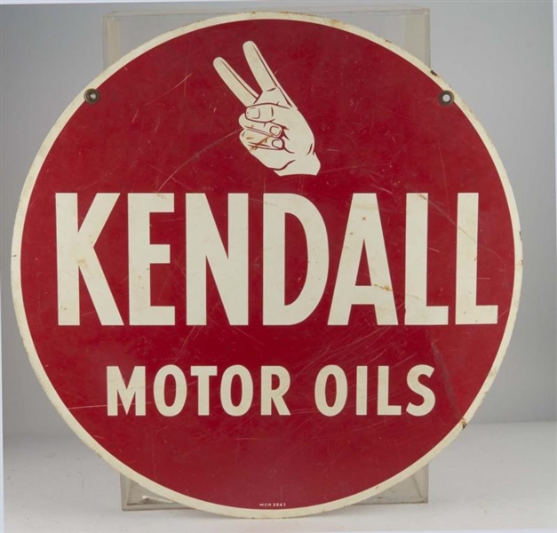 KENDALL MOTOR OILS SIGN                           