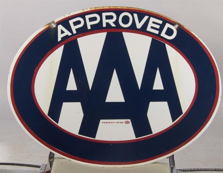DOUBLE SIDED AAA  APPROVED PORCELAIN SIGN         