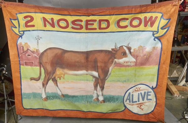 SIDESHOW BANNER PAINTED BY FRED G. JOHNSON        