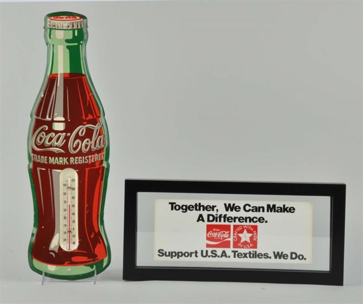 LOT OF 2:COCA-COLA ADVERTISING ITEMS.             