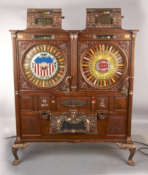 5 ¢ AND 25 ¢ DOUBLE MILLS NOVELTY CO. SLOT MACHINE