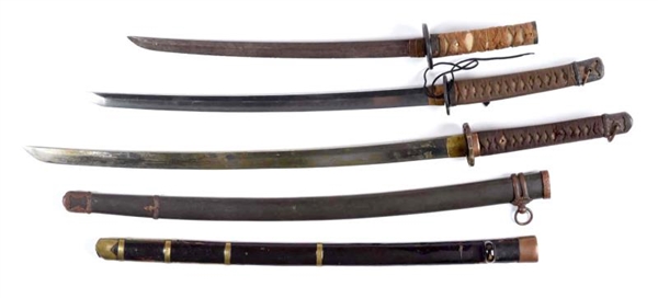 LOT OF 3: SAMURAI SWORDS                          