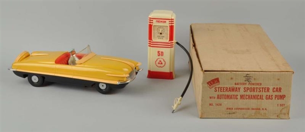 IRWIN PLASTIC BATTERY-OPERATED SPORTS CAR.        