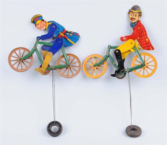 LOT OF 2: AMERICAN MADE CHARACTER BICYCLE TOYS.   
