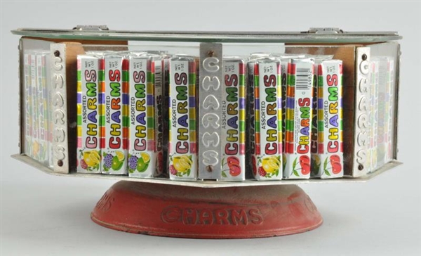 CHARMS CANDY ROTATING DISPLAY CASE.               