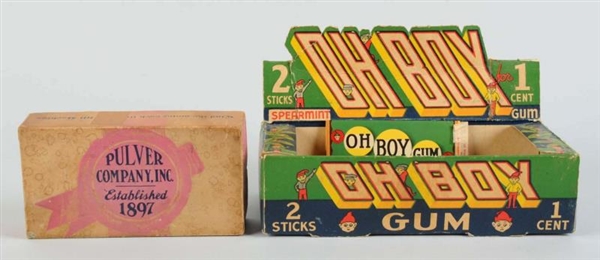 LOT OF 2: CHEWING GUM BOXES.                      