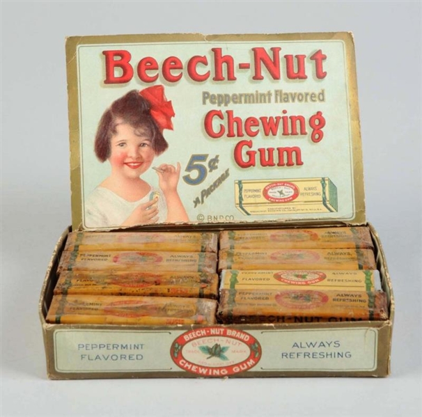 EARLY BEECH-NUT CHEWING GUM VENDOR BOX.           