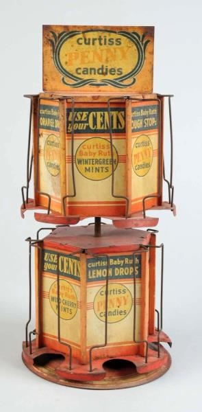 CURTISS PENNY CANDIES SPINNING DISPLAY RACK.      