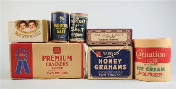 LOT OF 7: ASSORTED FOOD PRODUCT PACKAGES.         