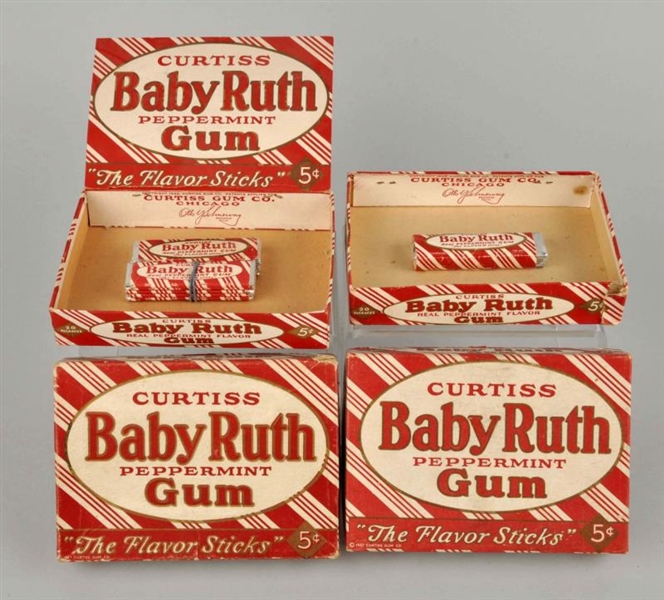 LOT OF 2: CURTISS BABY RUTH GUM BOXES.            