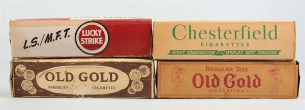 LOT OF 4: CIGARETTE CARTONS WITH PACKS.           