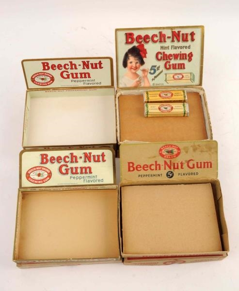 LOT OF 4: BEECH-NUT GUM DISPLAY BOXES.            