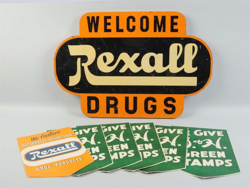 LOT OF 7: REXALL & S&F ADVERTISING ITEMS.         