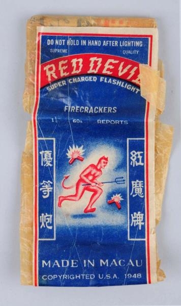 RED DEVIL PARTIAL 60 PACK FIRECRACKERS.           
