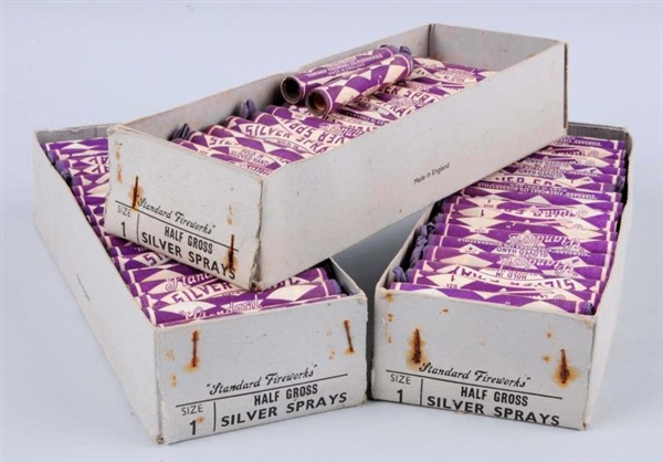 SILVER SPRAU FIREWORKS - 3 BOXES.                 