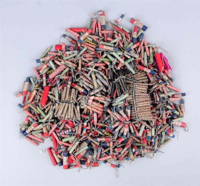 LOT OF 300 + ASSORTED FIRECRACKERS.               