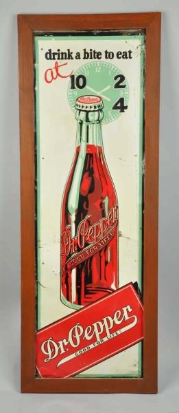 DR. PEPPER EMBOSSED TIN SIGN.                     