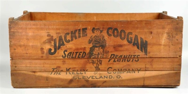 LARGE JACKIE COOGAN PEANUTS SHIPPING CRATE.       