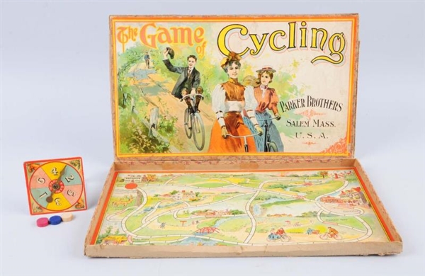 C. 1900 PARKER BROTHERS GAME OF CYCLING.          