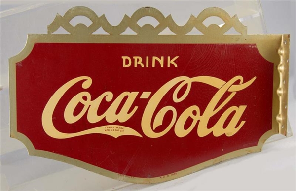 DRINK COCA COLA DOUBLE-SIDED FLANGE SIGN          