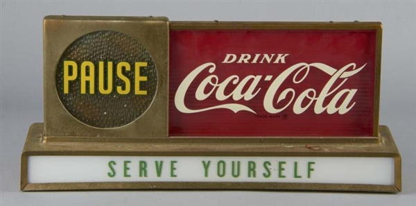 PAUSE DRINK COCA COLA LIGHT-UP MOTION SIGN        