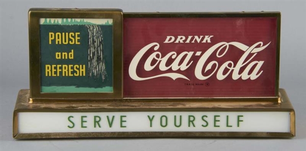 DRINK COCA COLA WATERFALL LIGHT-UP SIGN           