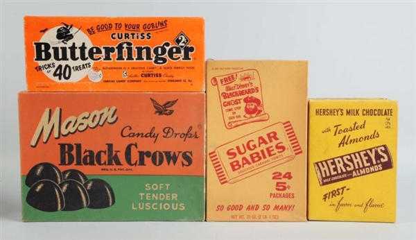 LOT OF 4: CANDY BOXES.                            