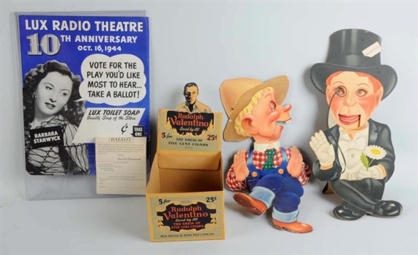 LOT OF 3: ASSORTED ADVERTISEMENTS ITEMS.          