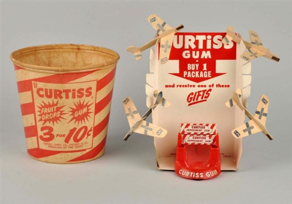 LOT OF 2: CURTISS CANDIES ADVERTISING ITEMS.      