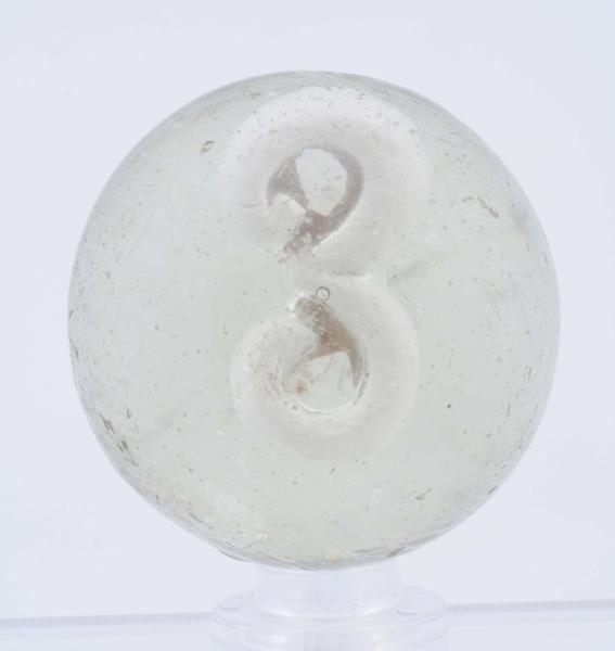 NUMERAL THREE SULPHIDE MARBLE.                    