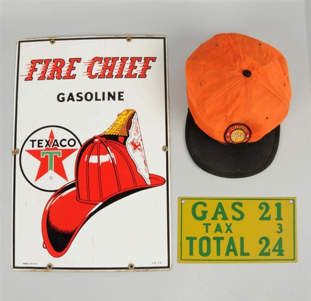 LOT OF 3: GAS RELATED ITEMS.                      
