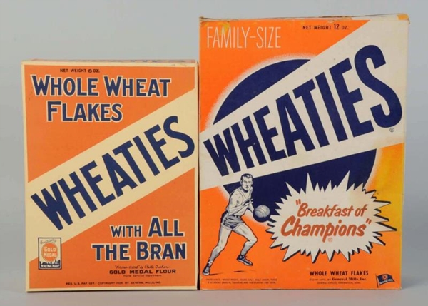 LOT OF 2: WHEATIES BOXES.                         