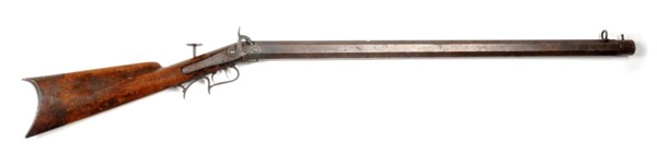 EARLY 1850S W.L. HUDSON HEAVY BENCH/SNIPER RIFLE.