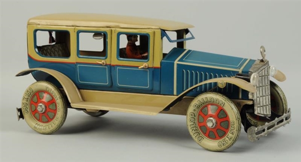 GERMAN TIN LITHO WIND-UP FISHER LIMOUSINE.        