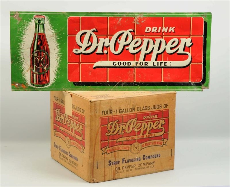 LOT OF 2: DR. PEPPER ADVERTISING ITEMS.           