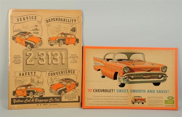 LOT OF 2: AUTOMOTIVE RELATED SIGNS.               