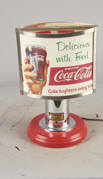 COCA COLA LIGHTED LAMP SIGN                       