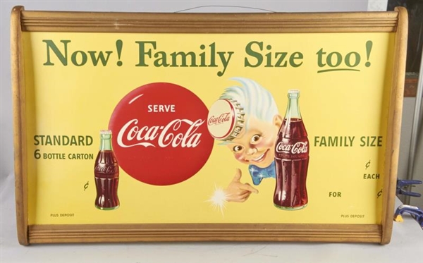 COCA COLA ADVERTISEMENT IN GOLD FRAME             