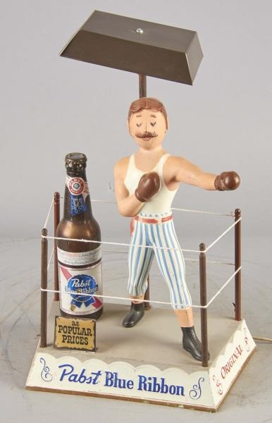 PABST BLUE RIBBON LIGHT-UP BOXER IN RING          