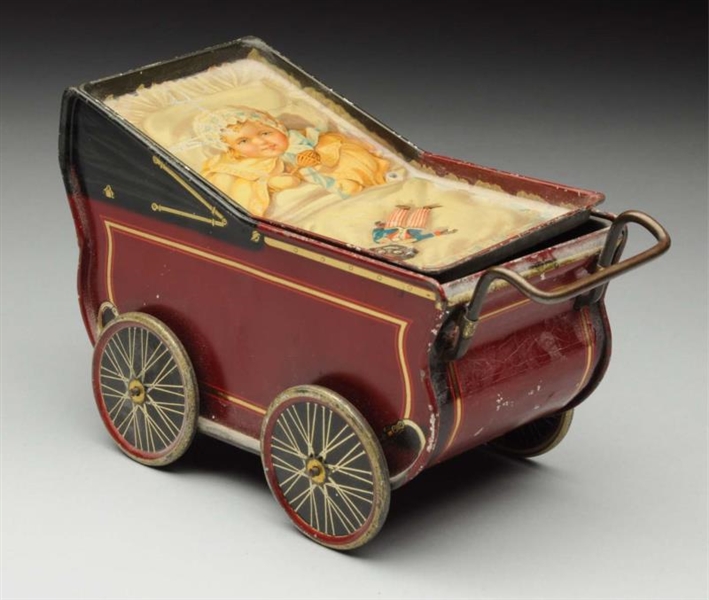 RARE BISCUIT TIN CARRIAGE.                        
