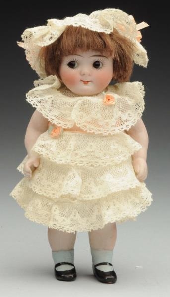 SAUCY ALL-BISQUE GOOGLY DOLL.                     