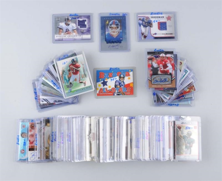 LOT OF APPROX 100 CONTEMPORARY FOOTBALL CARDS.    