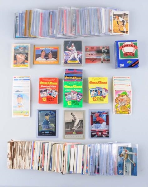 LOT OF OVER 300 1970S - PRESENT BASEBALL CARDS.  