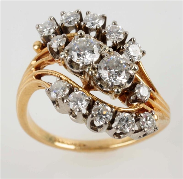 DIAMOND DINNER RING.                              