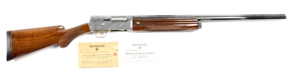 **AS NEW BROWNING DUCKS UNLIMITED A5 12G SHOTGUN. 