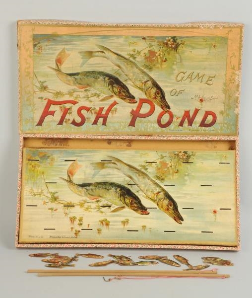 EARLY MCLOUGHLIN BROTHERS GAME OF FISH POND.      